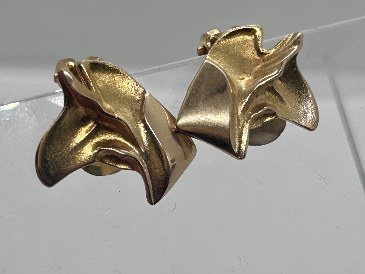 Lapponia, 14-karat Gold Clip-on Earrings -photo-3