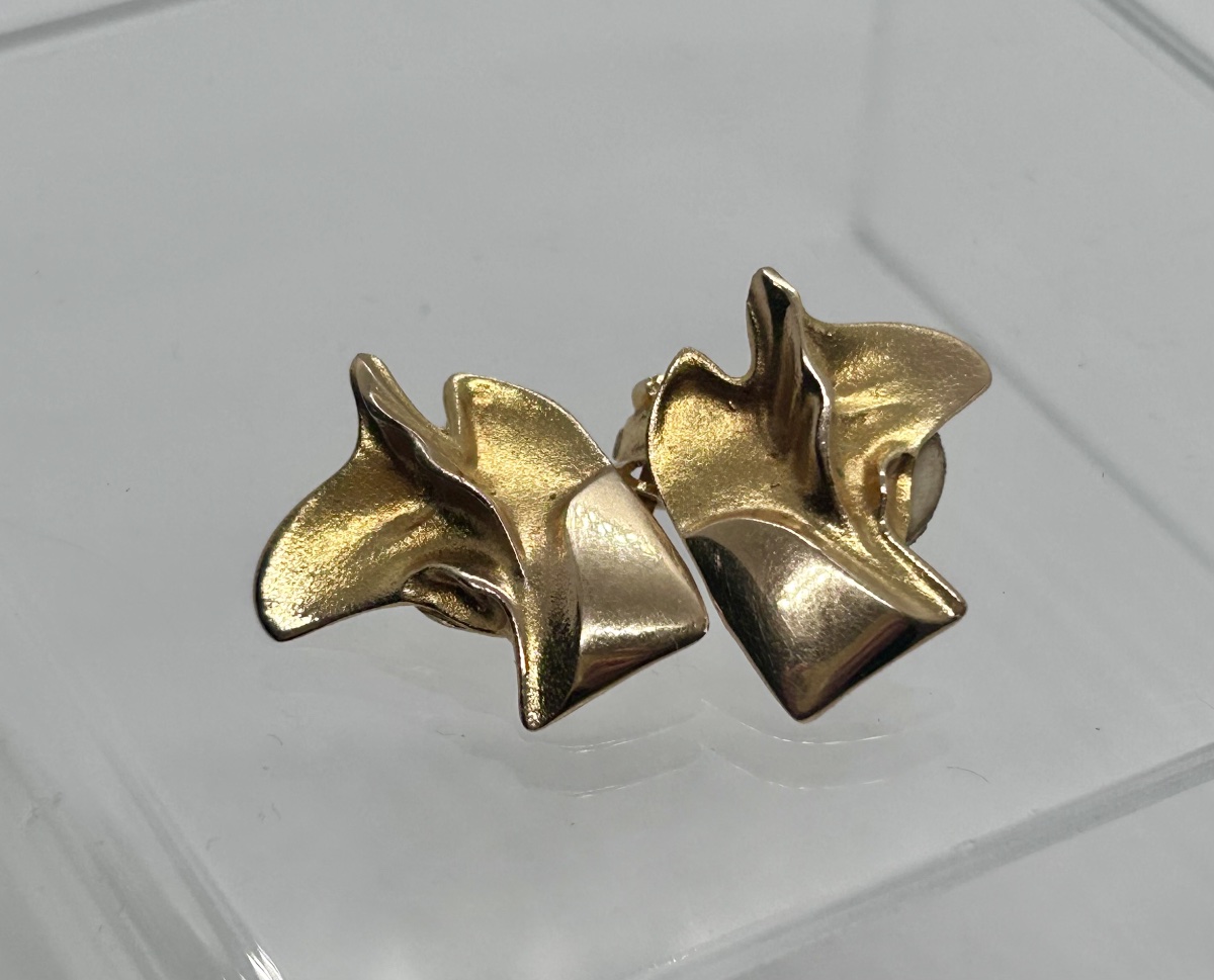 Lapponia, 14-karat Gold Clip-on Earrings -photo-4
