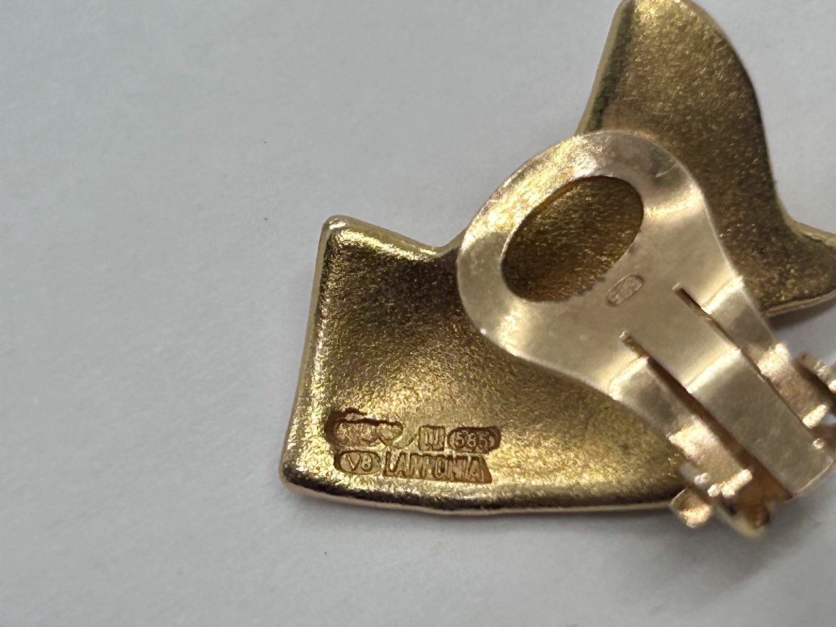Lapponia, 14-karat Gold Clip-on Earrings -photo-6