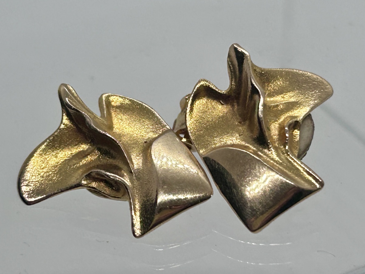 Lapponia, 14-karat Gold Clip-on Earrings 