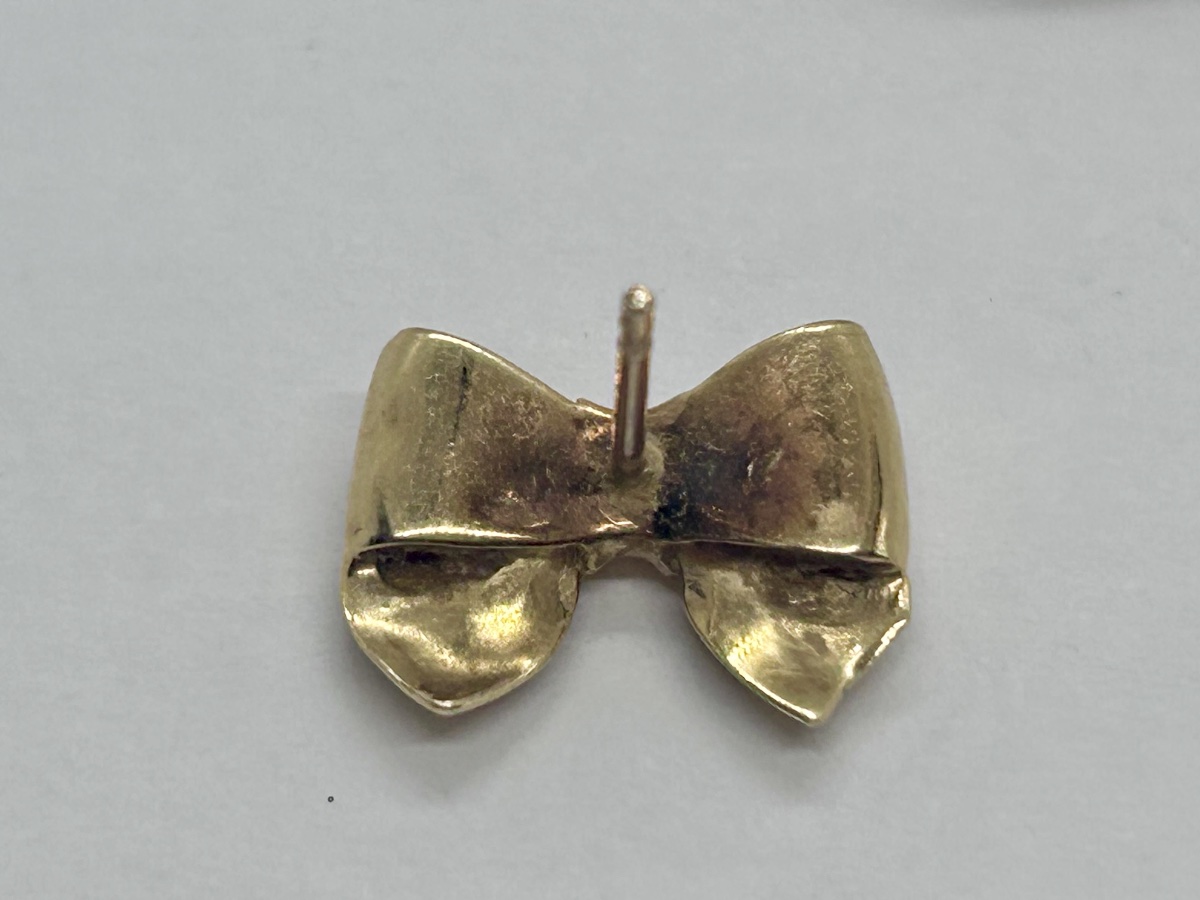 18-karat Gold Art Deco Bow Earrings-photo-1