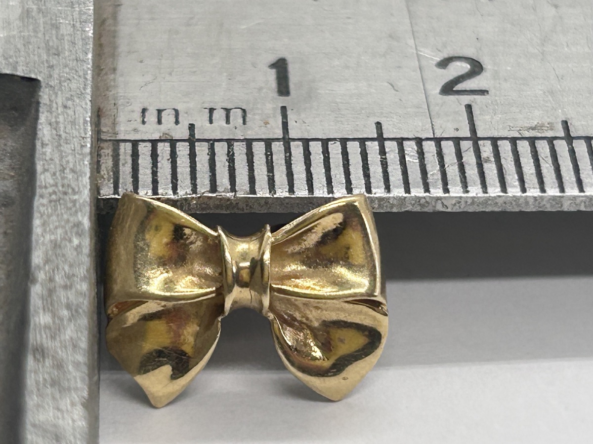 18-karat Gold Art Deco Bow Earrings-photo-4