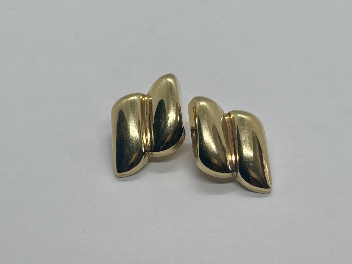 18-karat Gold Clip-on Earrings -photo-3