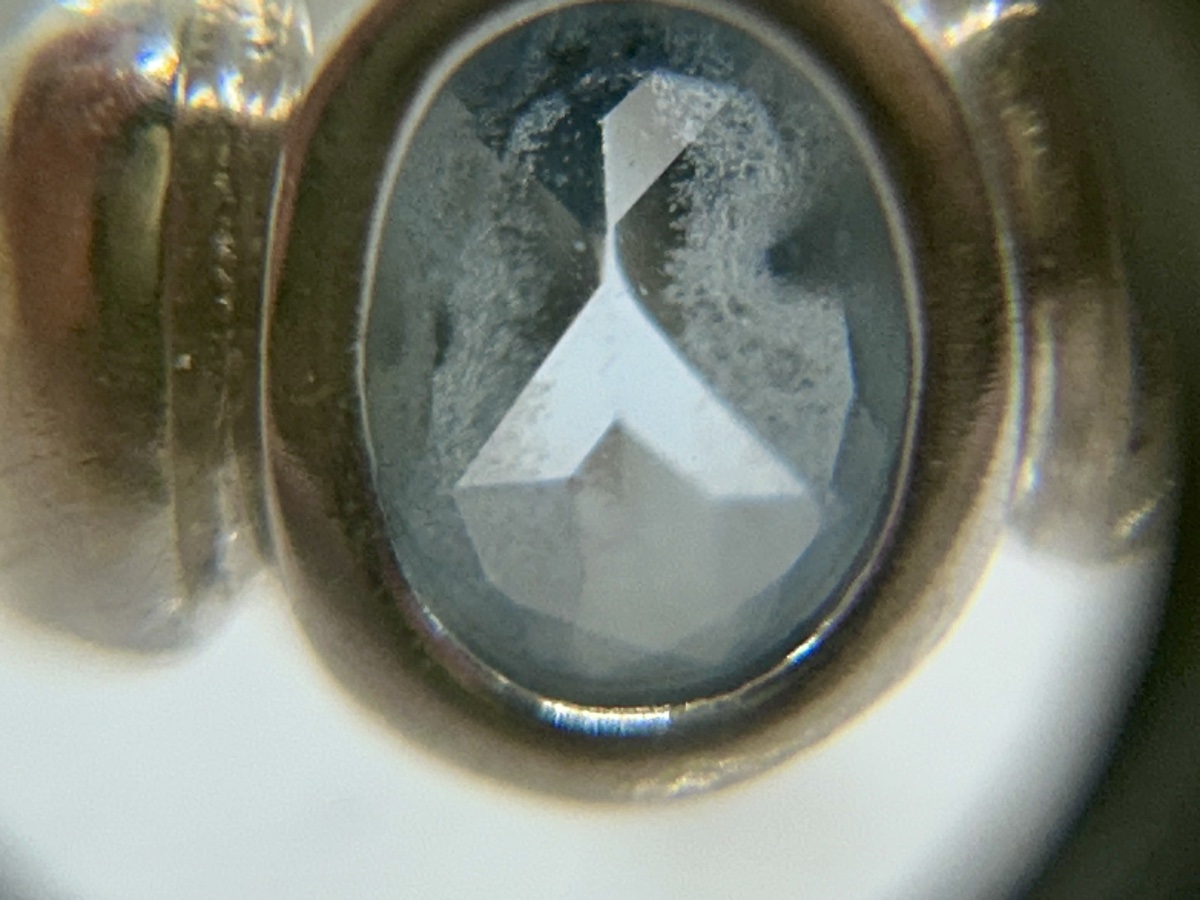 Bague en or blanc 18 carats et topaze bleue-photo-6