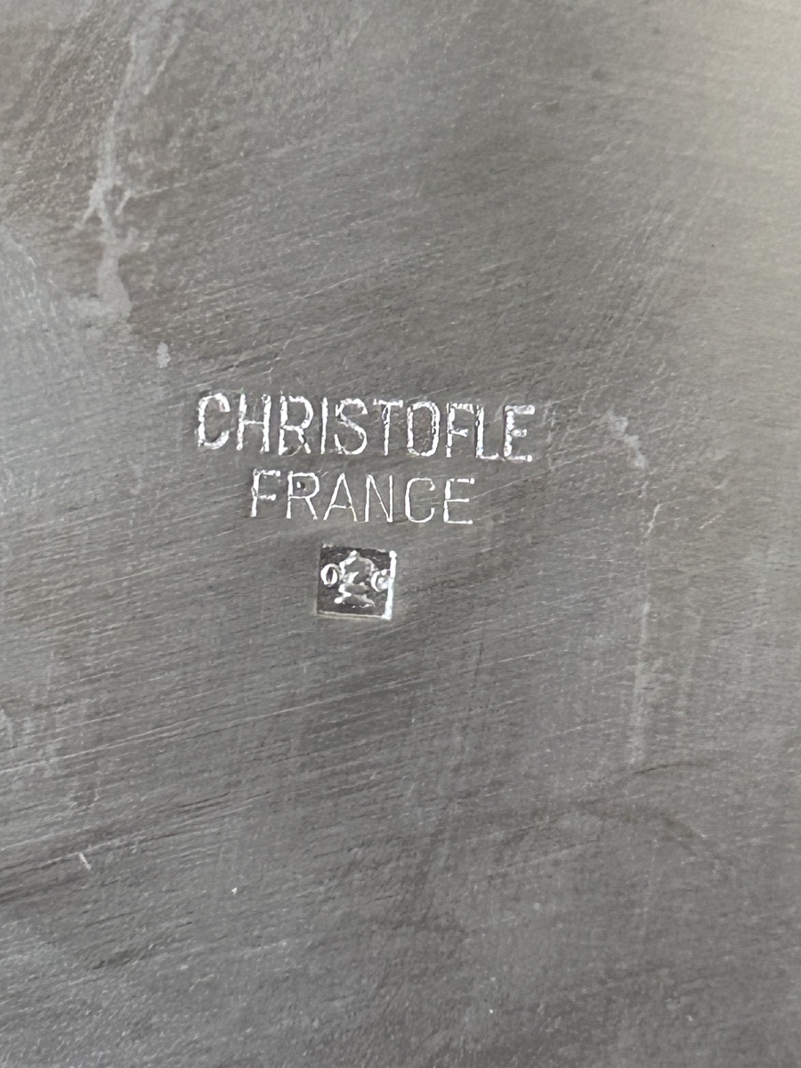 Christofle, assiette bébé modèle Cluny en métal argenté -photo-2