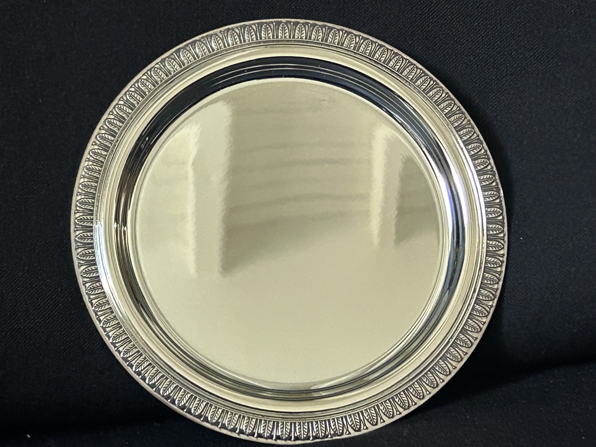 Christofle, Malmaison-style Bread Plate In Silver-plated Metal -photo-2
