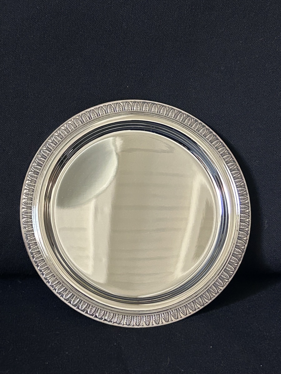 Christofle, Malmaison-style Bread Plate In Silver-plated Metal -photo-4