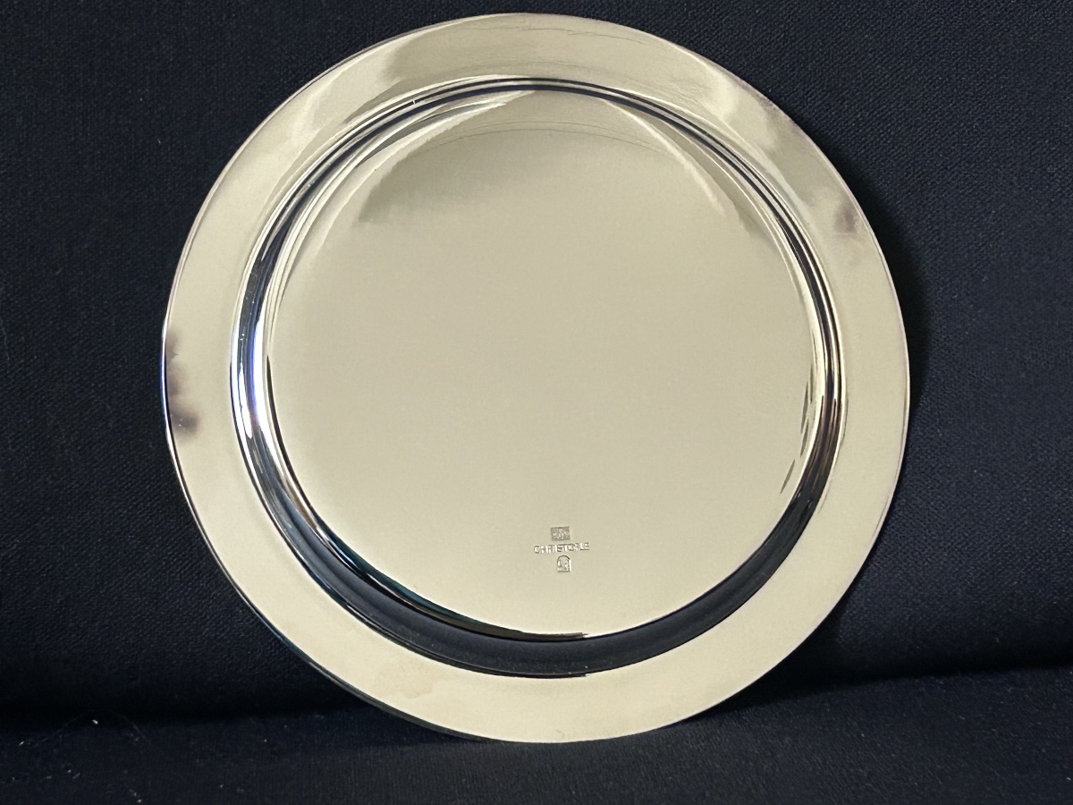 Christofle, Malmaison-style Bread Plate In Silver-plated Metal -photo-2