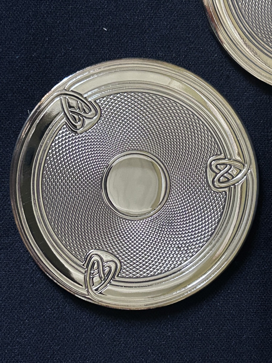 Christofle, 4 Louis Philippe-style Coasters -photo-1