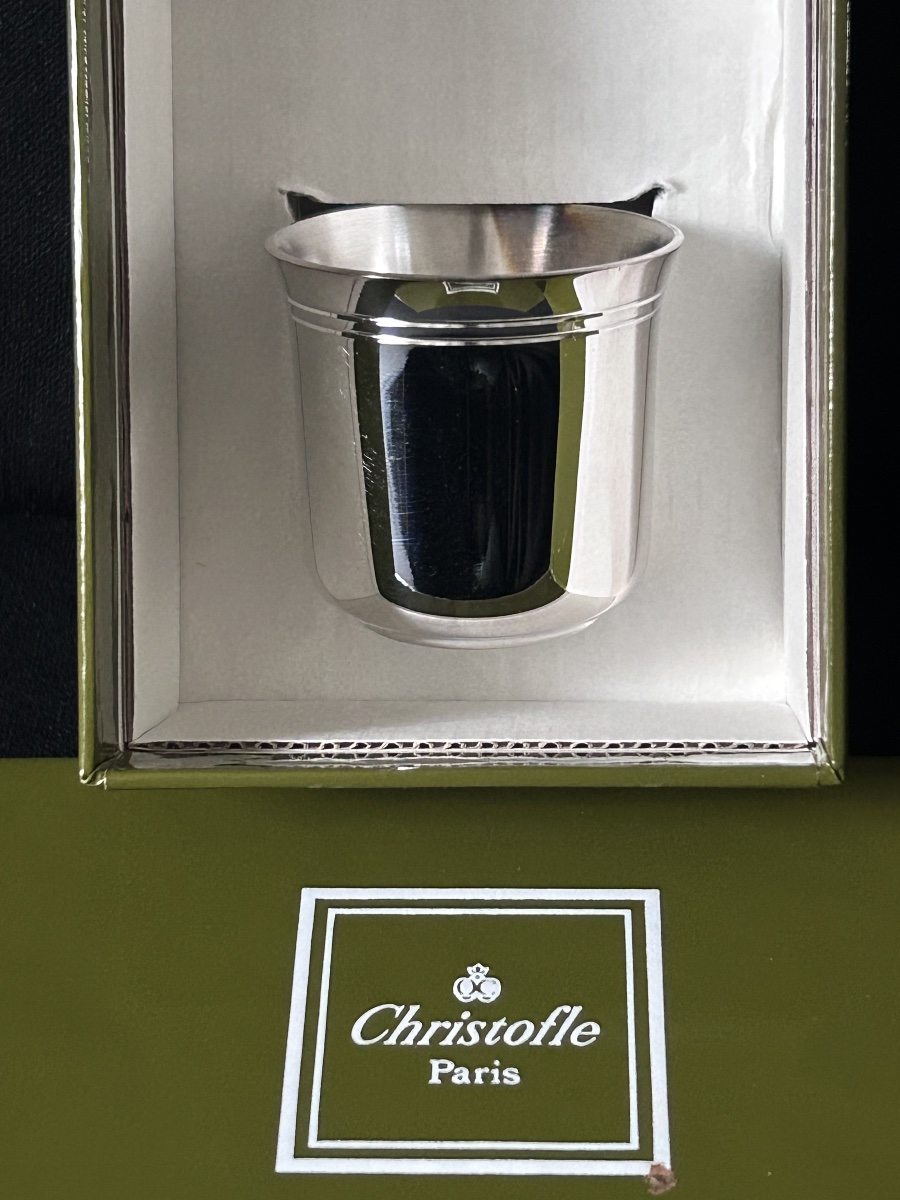 Christofle, "nathalie" Egg Cup In Silver-plated Metal -photo-2