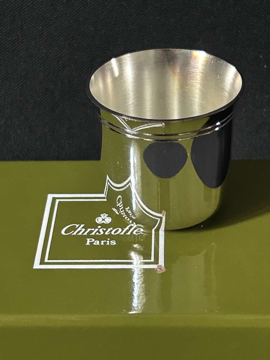 Christofle, "nathalie" Egg Cup In Silver-plated Metal -photo-3