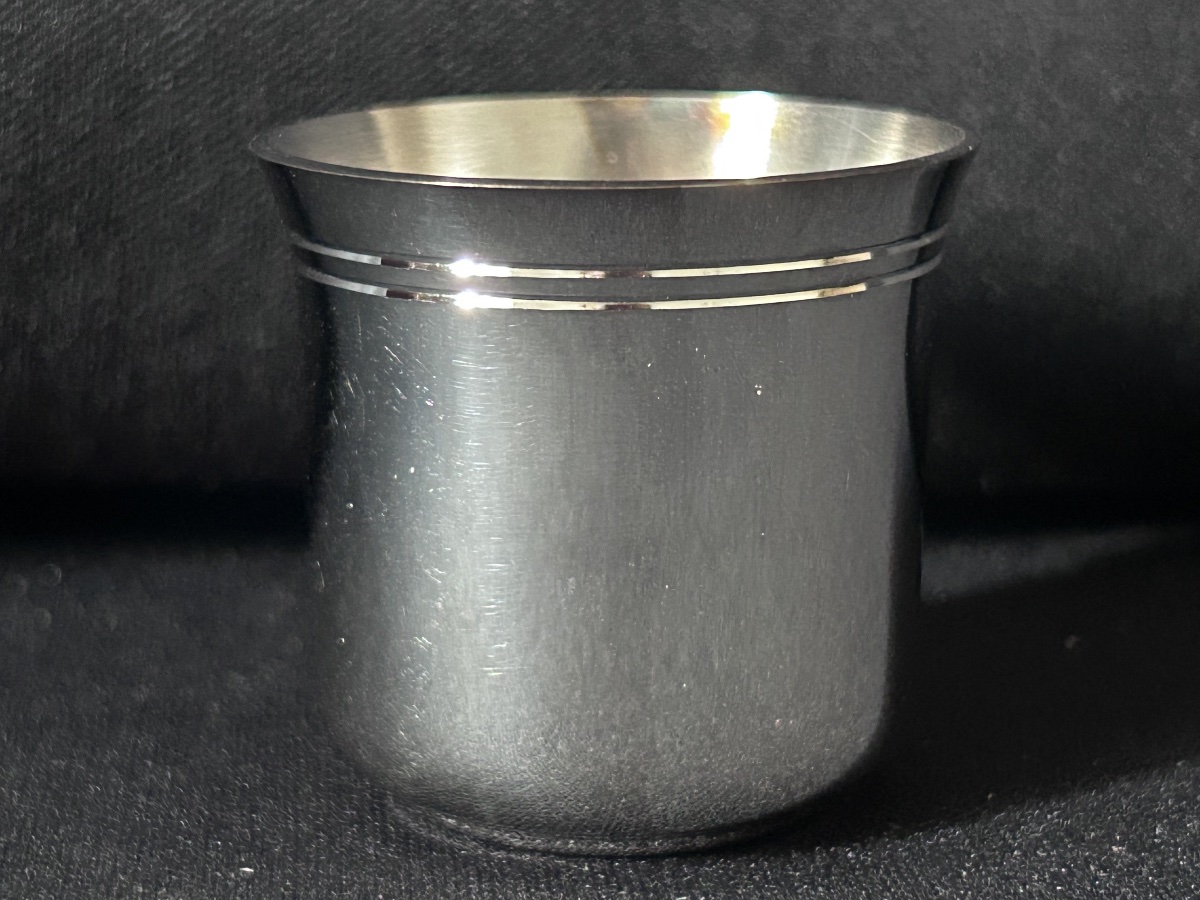 Christofle, "nathalie" Egg Cup In Silver-plated Metal -photo-4