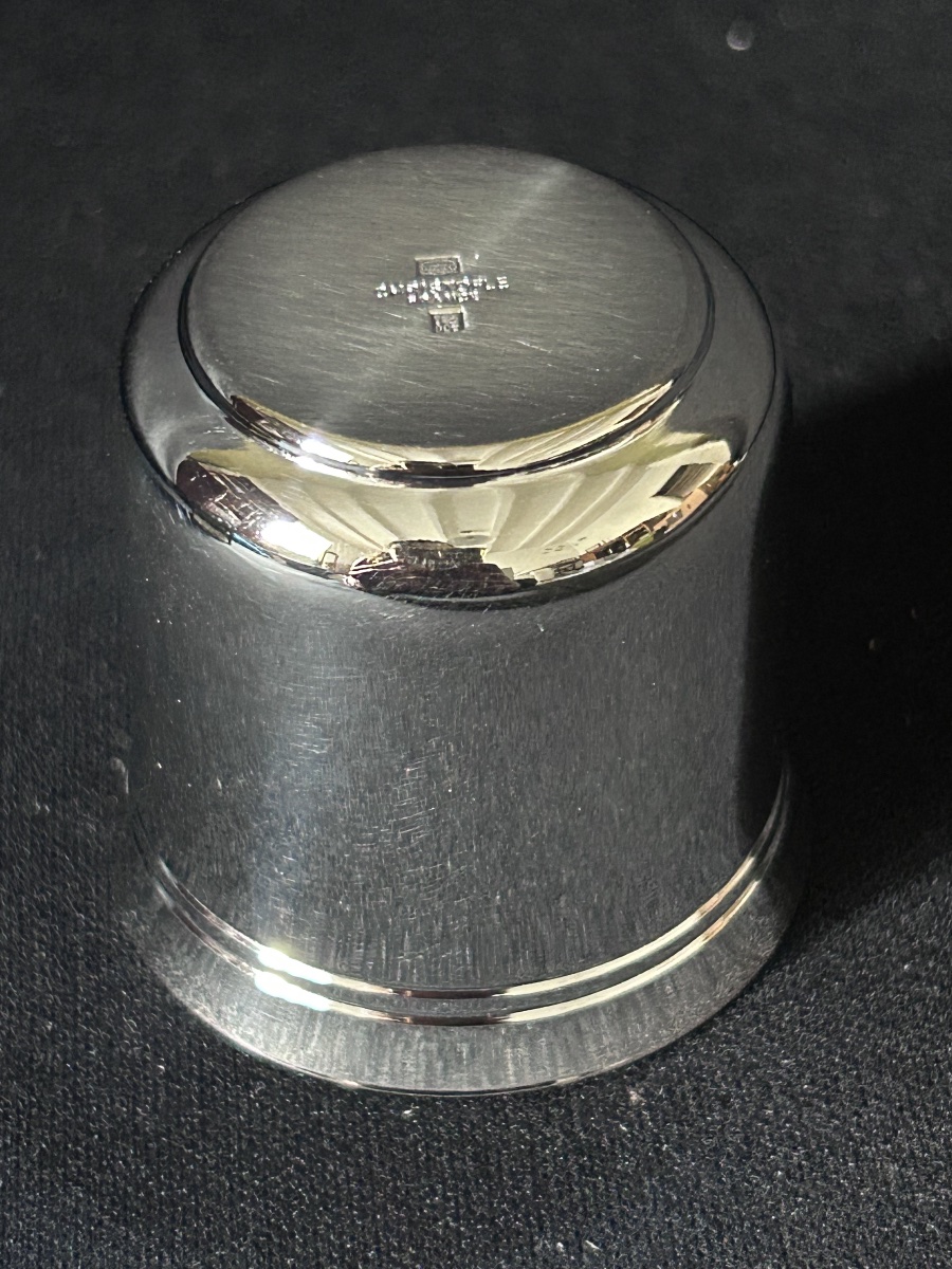 Christofle, "nathalie" Egg Cup In Silver-plated Metal -photo-5