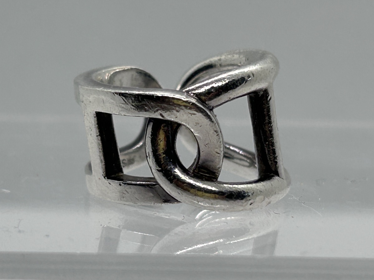 Hermès, bague Cythère en argent massif -photo-3