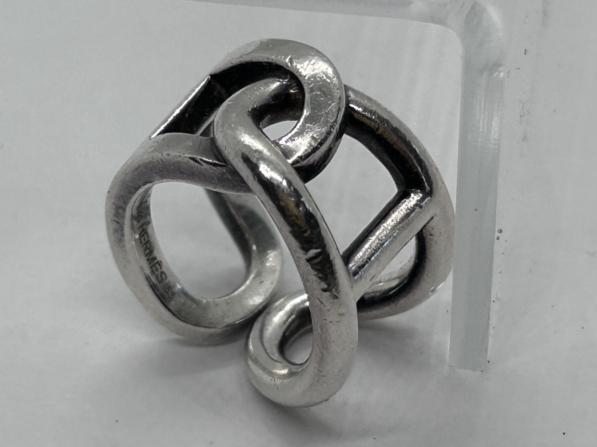 Hermès, bague Cythère en argent massif 