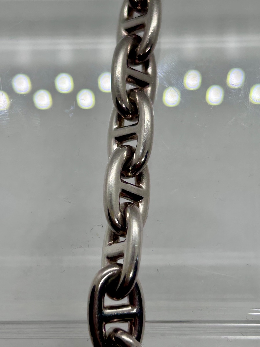 Hermès, bracelet maille « chaîne d’ancre » en argent massif-photo-1