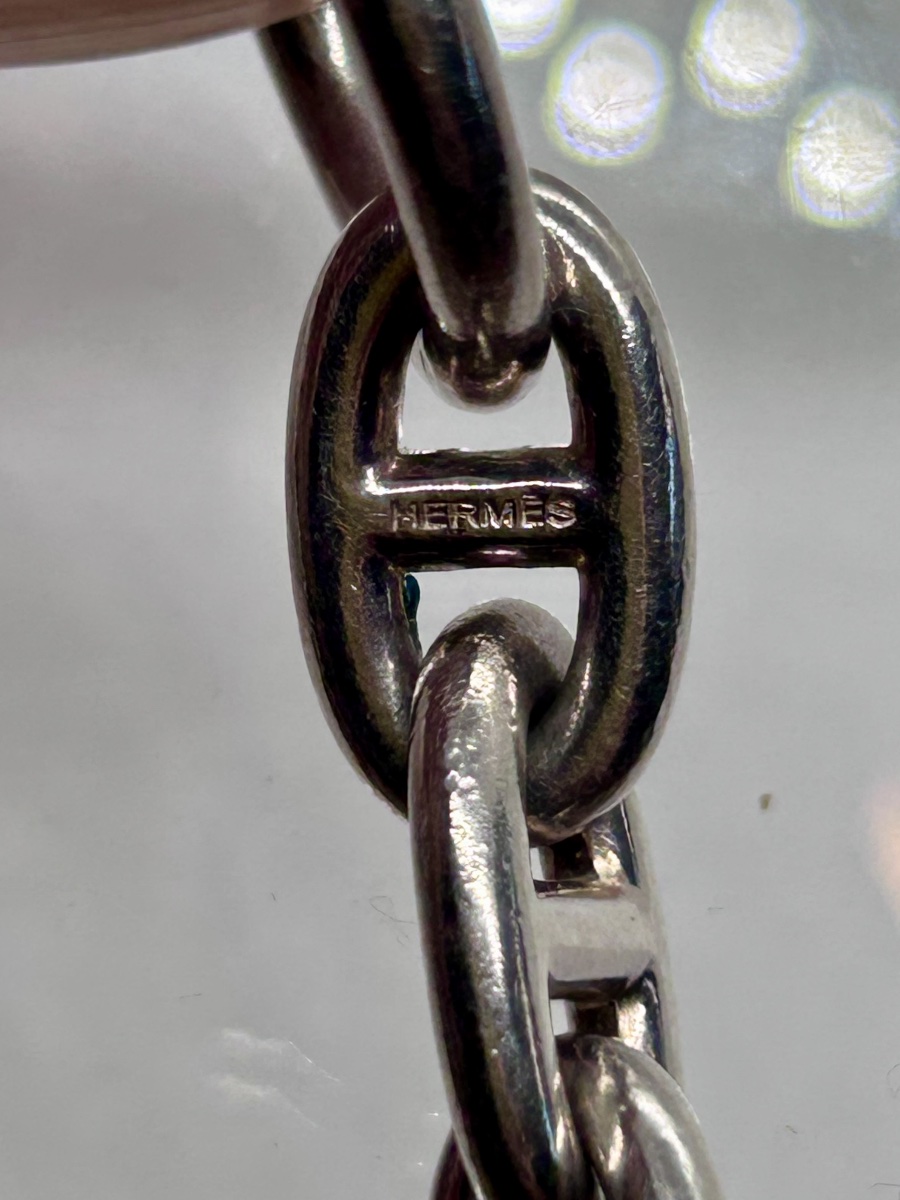 Hermès, bracelet maille « chaîne d’ancre » en argent massif-photo-3