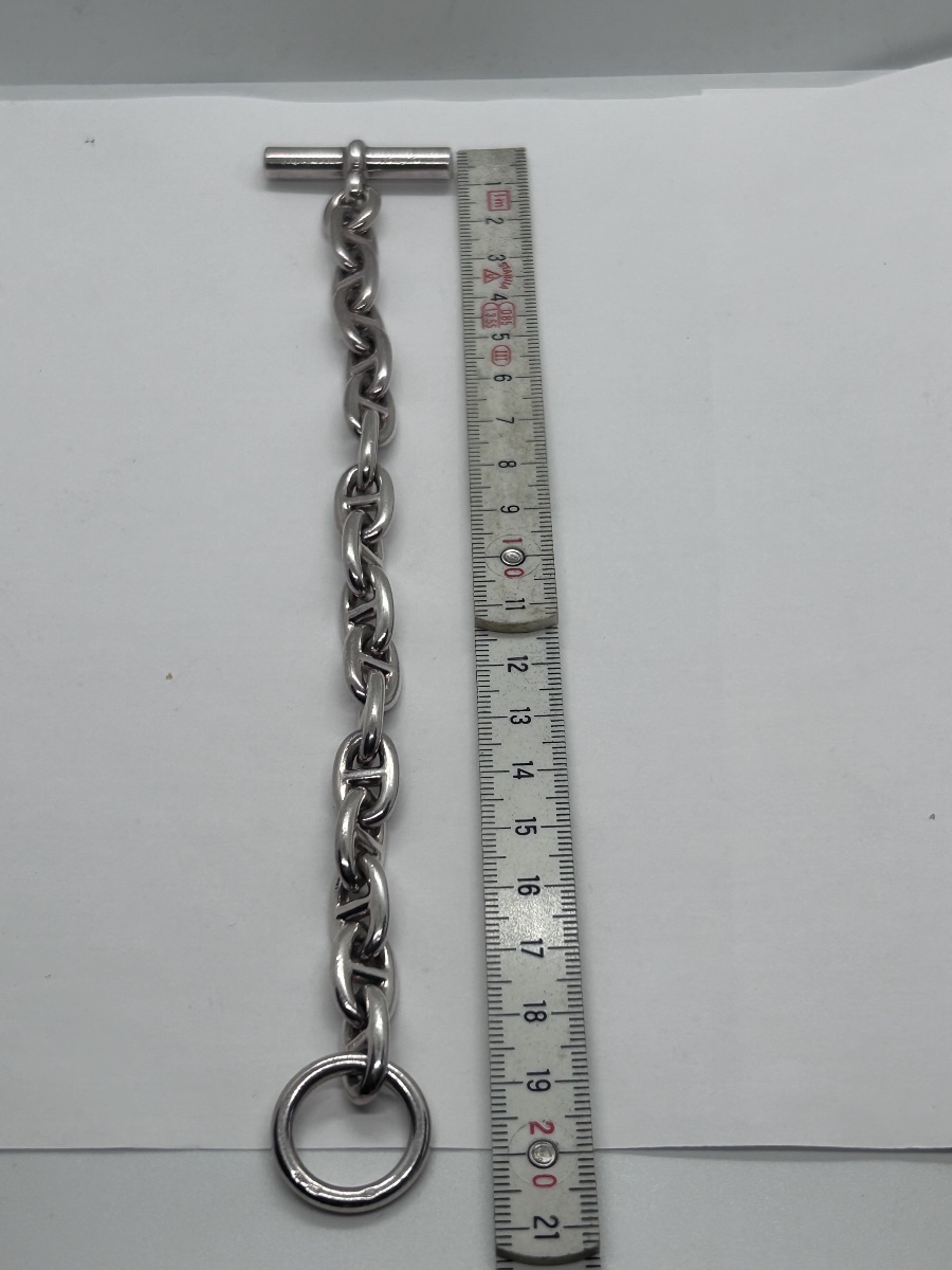 Hermès, bracelet maille « chaîne d’ancre » en argent massif-photo-5