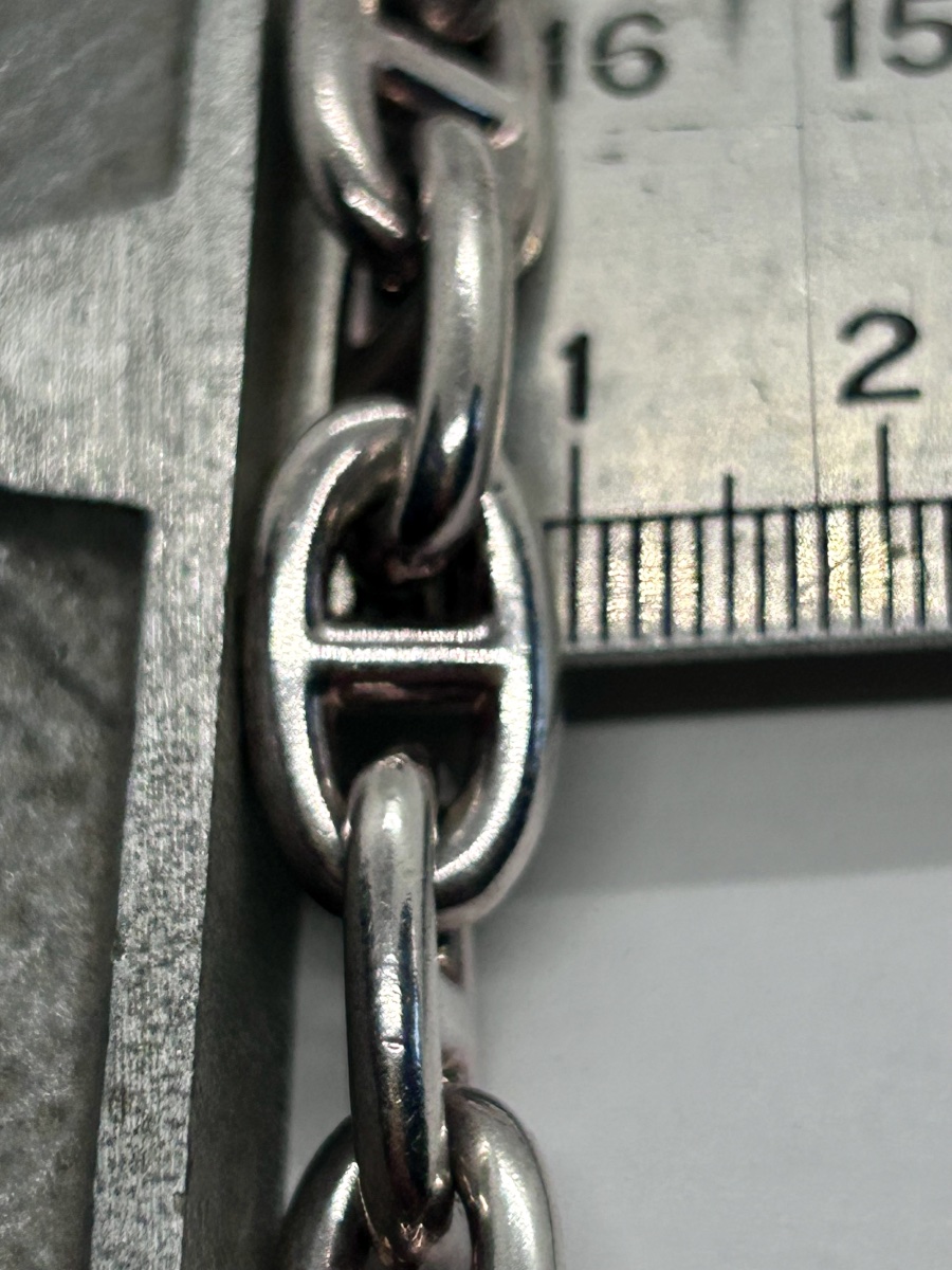 Hermès, bracelet maille « chaîne d’ancre » en argent massif-photo-6