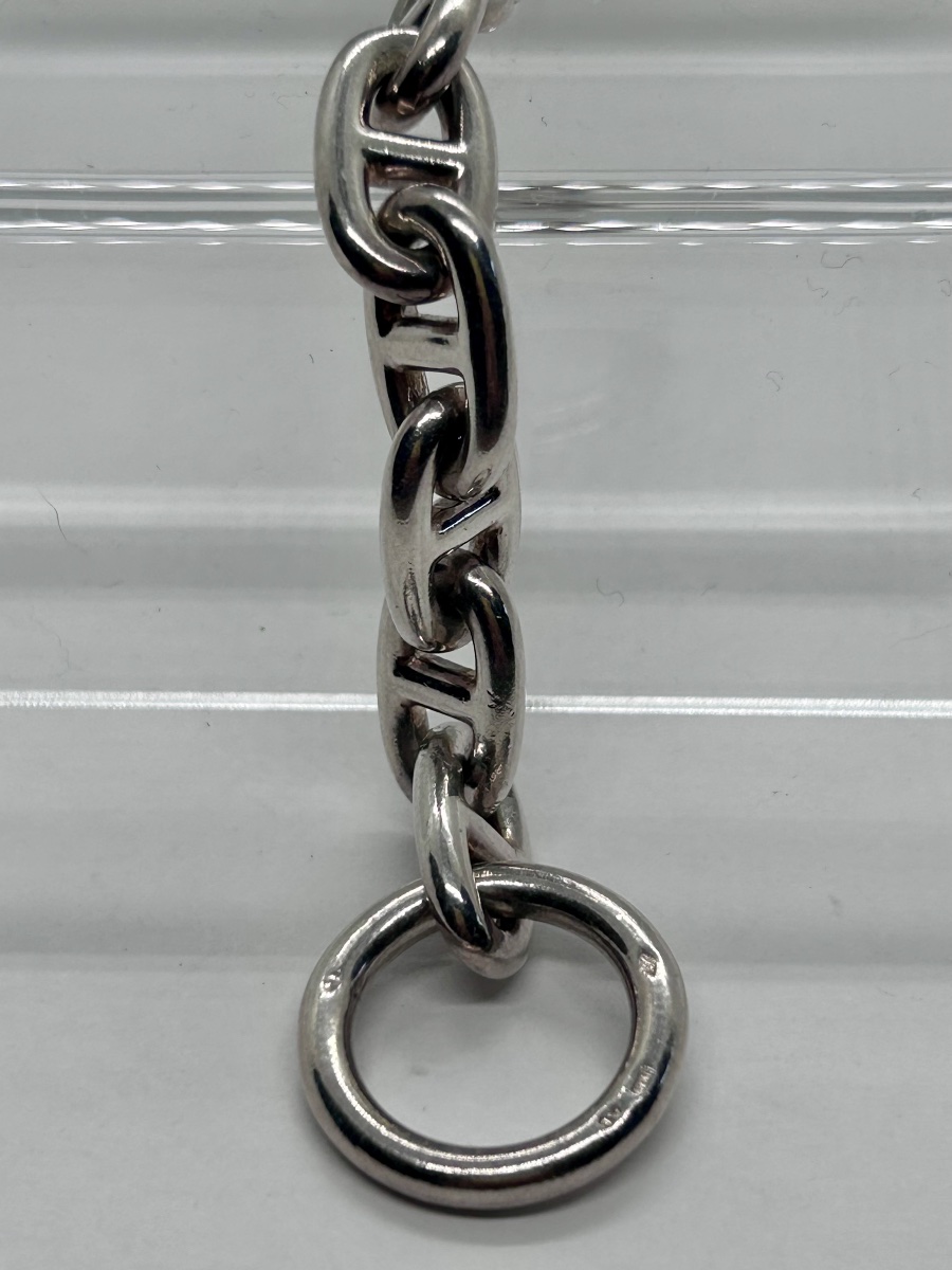 Hermès, bracelet maille « chaîne d’ancre » en argent massif-photo-8