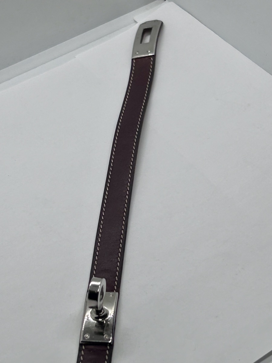 Hermès, bracelet Kelly double tour en cuir -photo-2