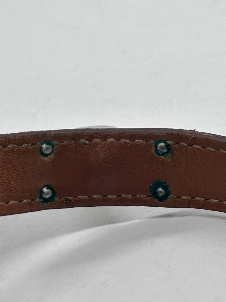 Hermès, bracelet Kelly double tour en cuir -photo-4