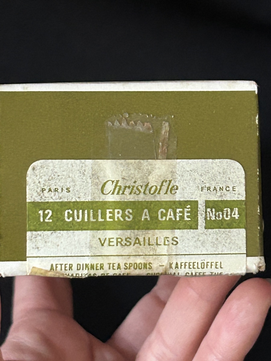 Christofle, lot de 12 cuillères à café Versailles -photo-2