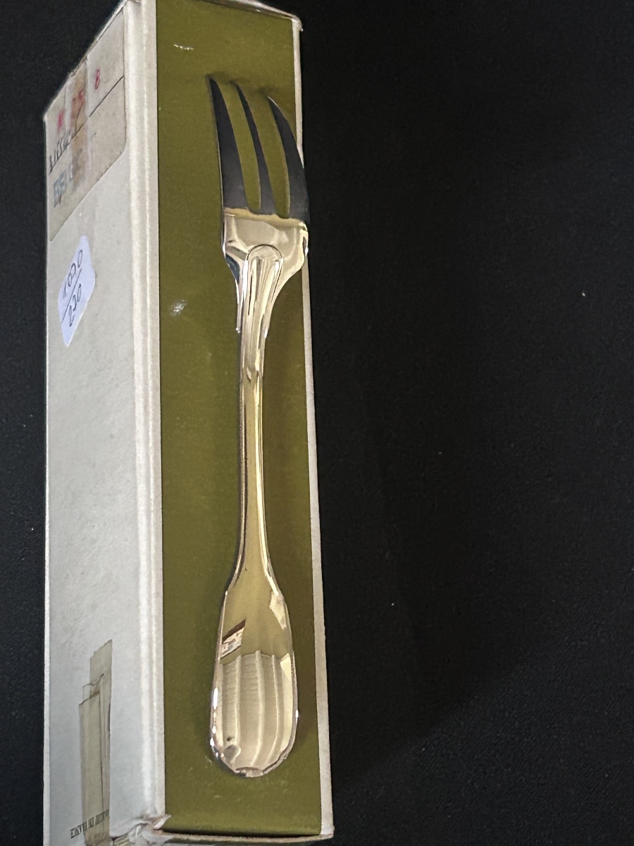 Christofle, Set Of 12 Versailles Cake Forks-photo-2