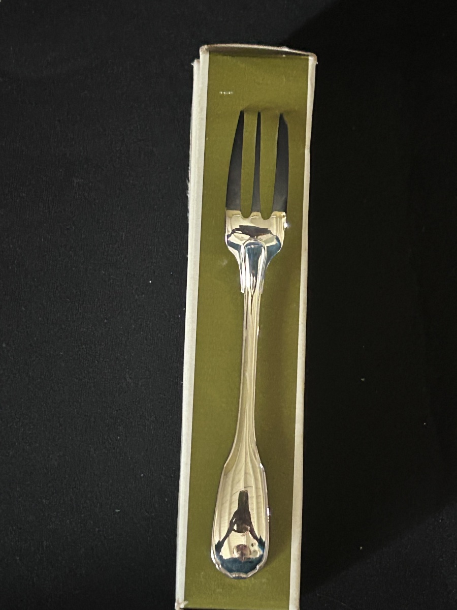 Christofle, Set Of 12 Versailles Cake Forks-photo-3