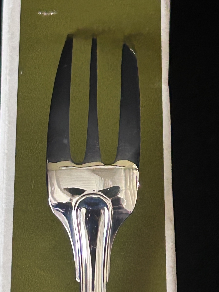 Christofle, Set Of 12 Versailles Cake Forks-photo-5