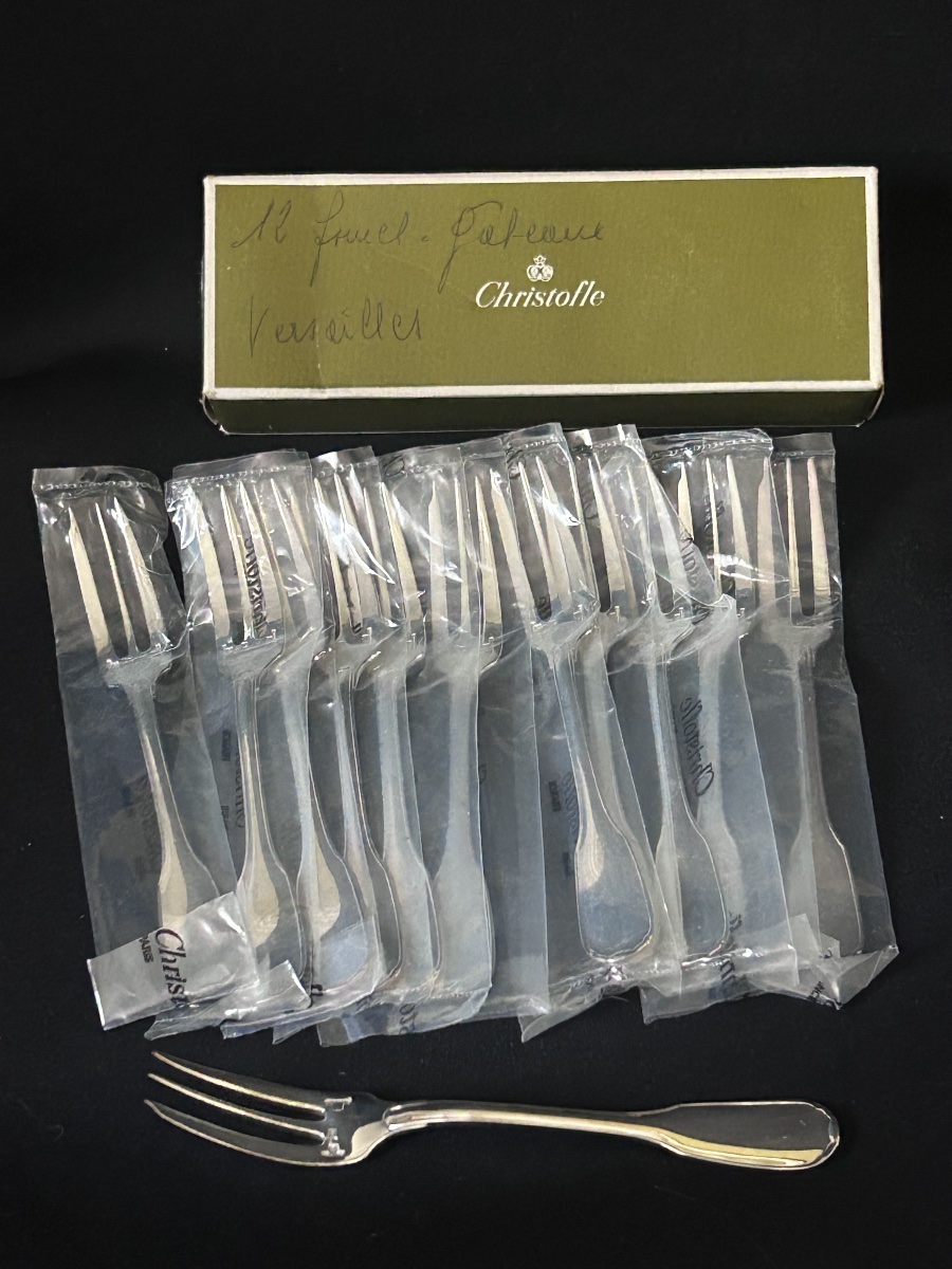Christofle, Set Of 12 Versailles Cake Forks