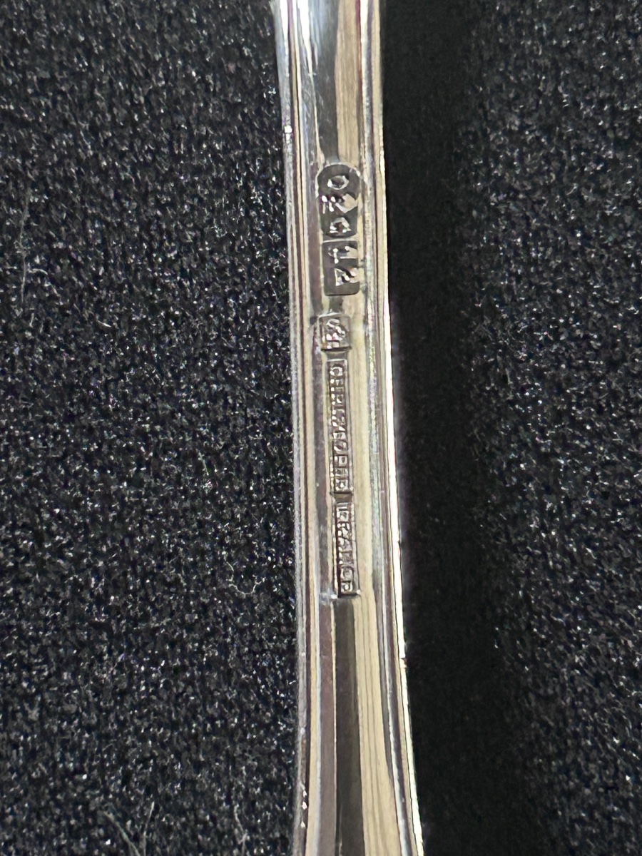 Christofle, Set Of 12 Versailles Mocha Spoons -photo-3