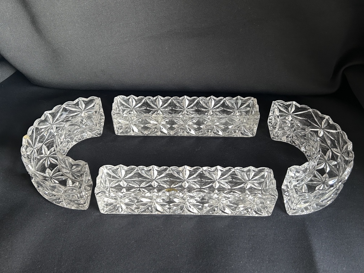 Val Saint Lambert, Crystal Table Runner -photo-4