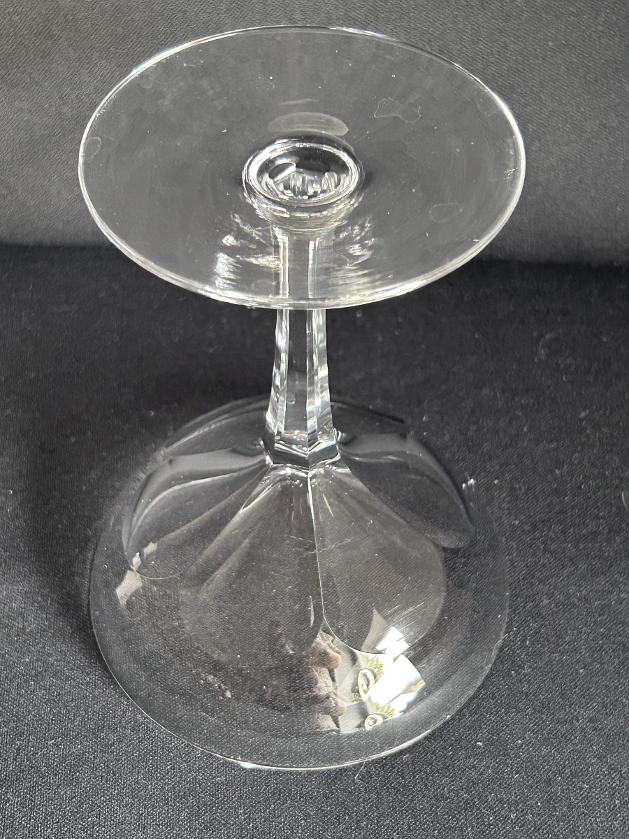 Val Saint Lambert, service de 12 coupes à Champagne en cristal-photo-4