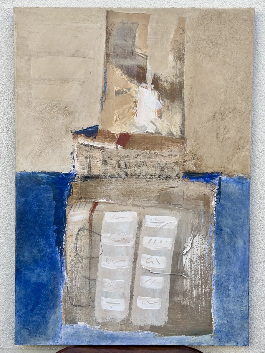 J. Marschal, diptyque technique mixte sur toile -photo-3