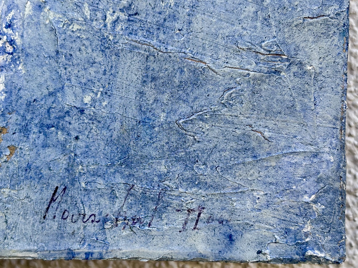 J. Marschal, diptyque technique mixte sur toile -photo-4
