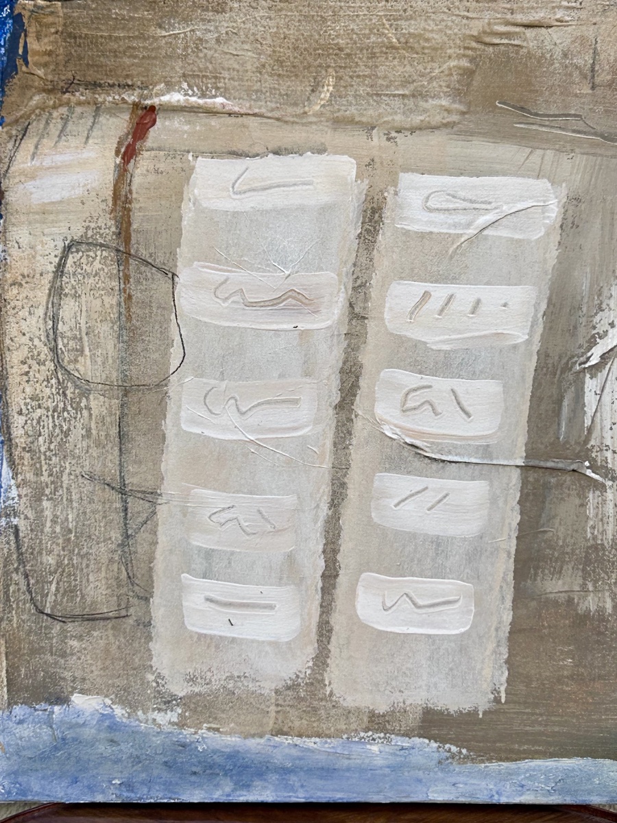 J. Marschal, diptyque technique mixte sur toile -photo-6