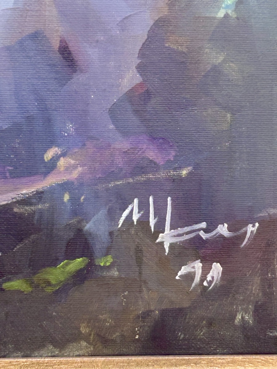 M. Schmit, huile sur toile nature morte peintre luxembourgeois -photo-4
