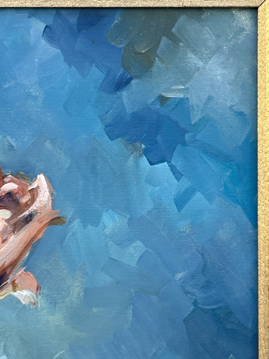 M. Schmit, huile sur toile nature morte peintre luxembourgeois -photo-1