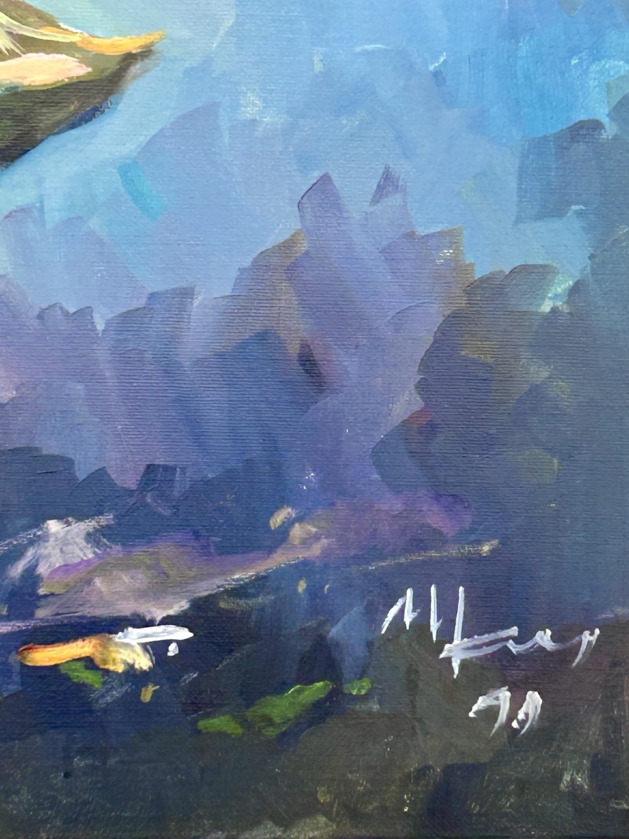 M. Schmit, huile sur toile nature morte peintre luxembourgeois -photo-5