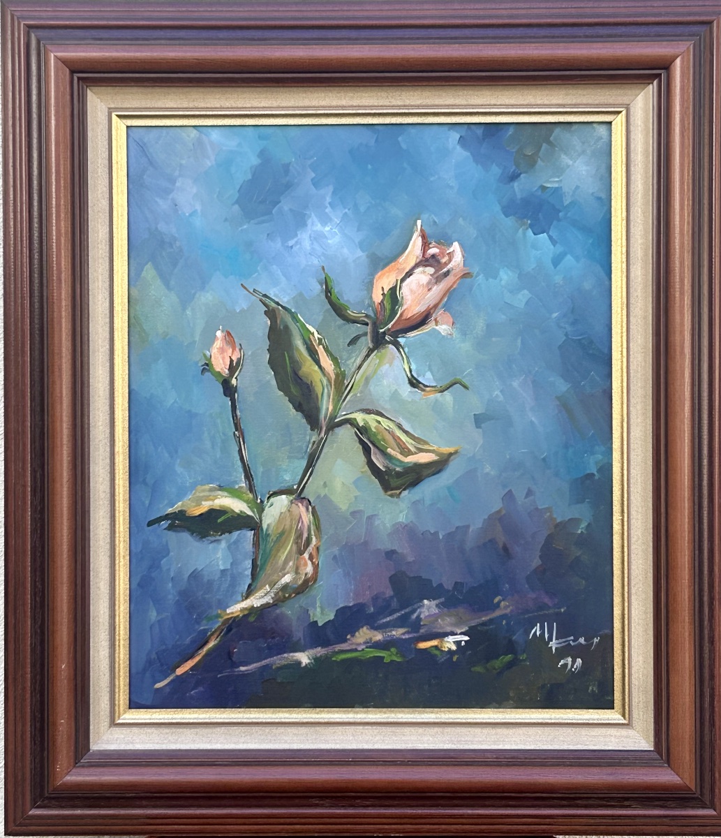 M. Schmit, huile sur toile nature morte peintre luxembourgeois 