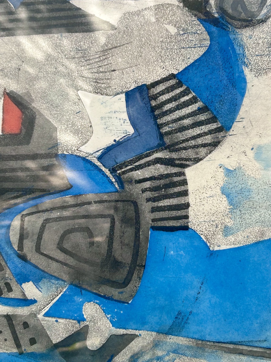 R. Bertemes, Abstract Color Lithograph -photo-3