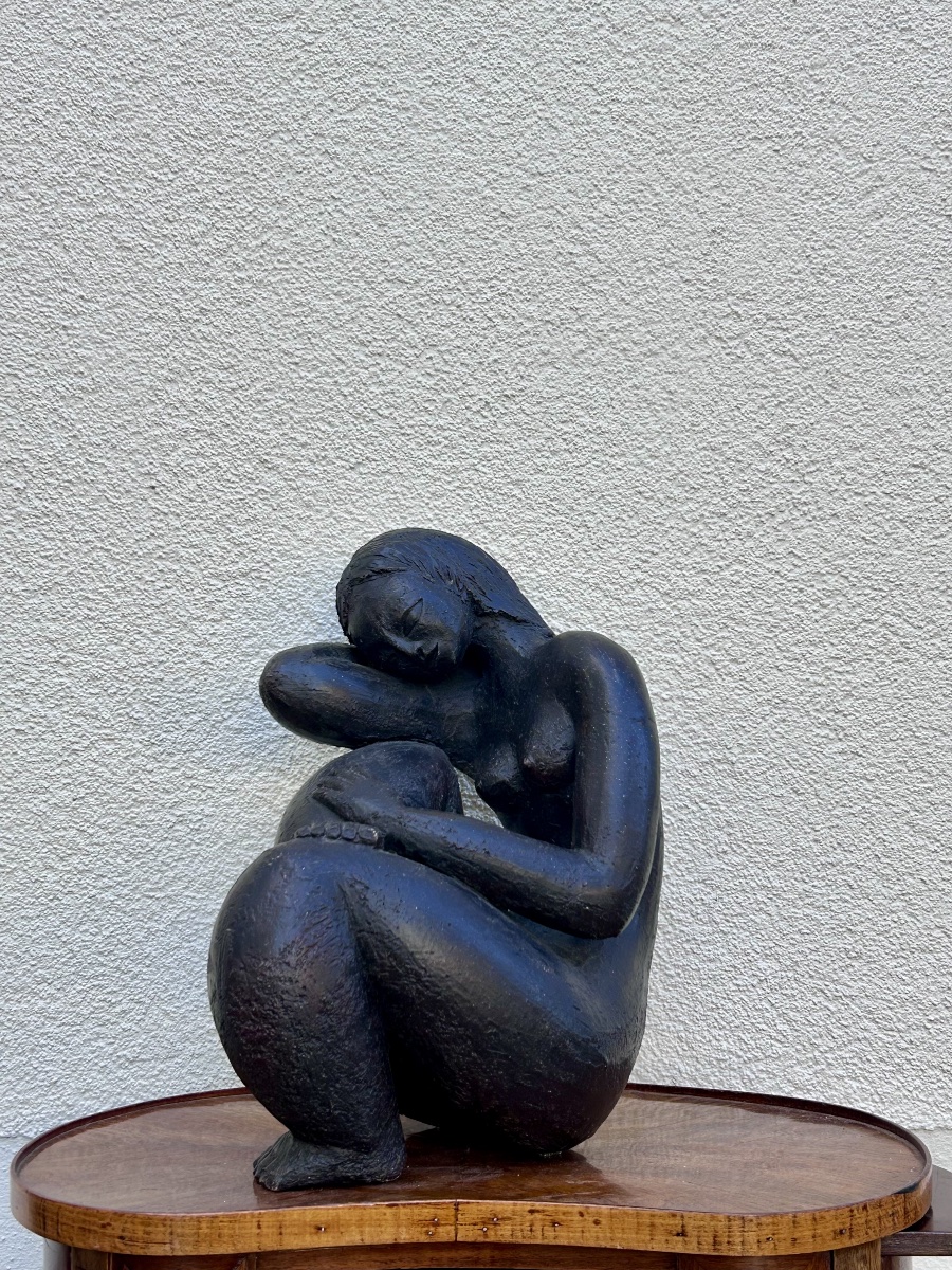 M. Siffredi, sculpture en terre cuite patinée -photo-2