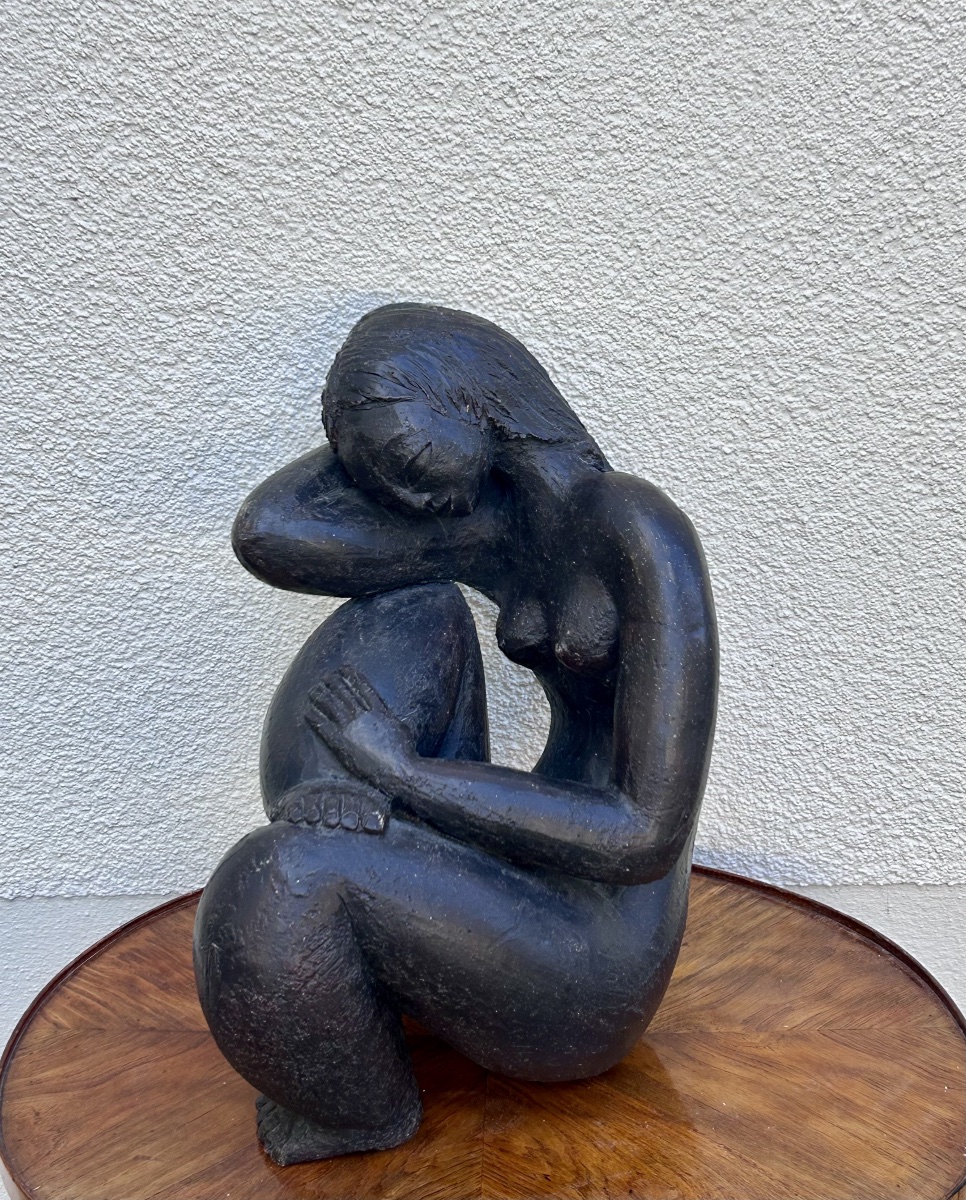 M. Siffredi, sculpture en terre cuite patinée -photo-3
