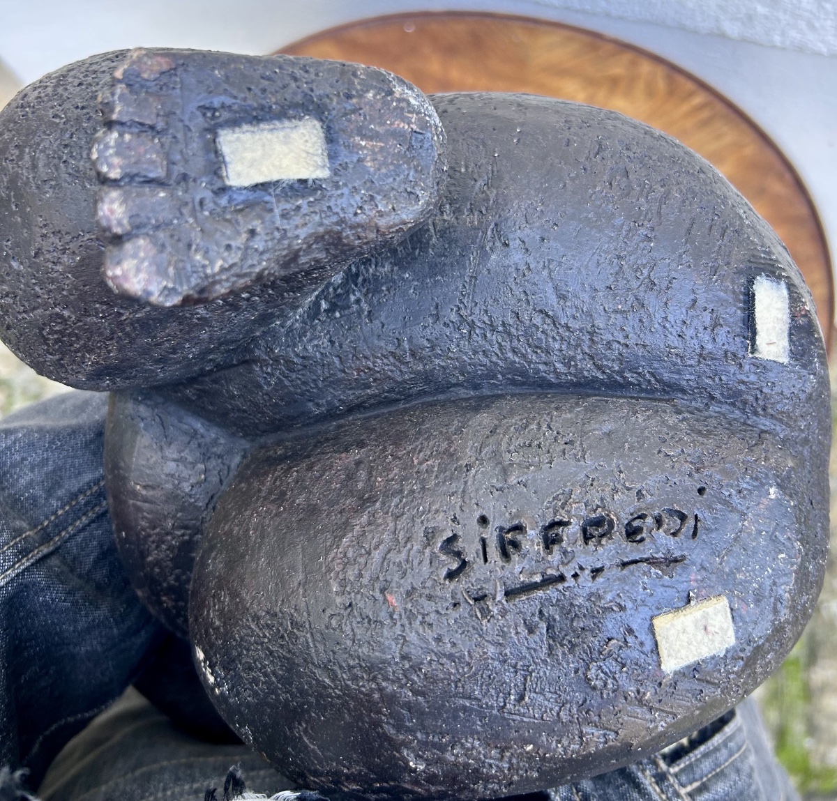 M. Siffredi, sculpture en terre cuite patinée -photo-4