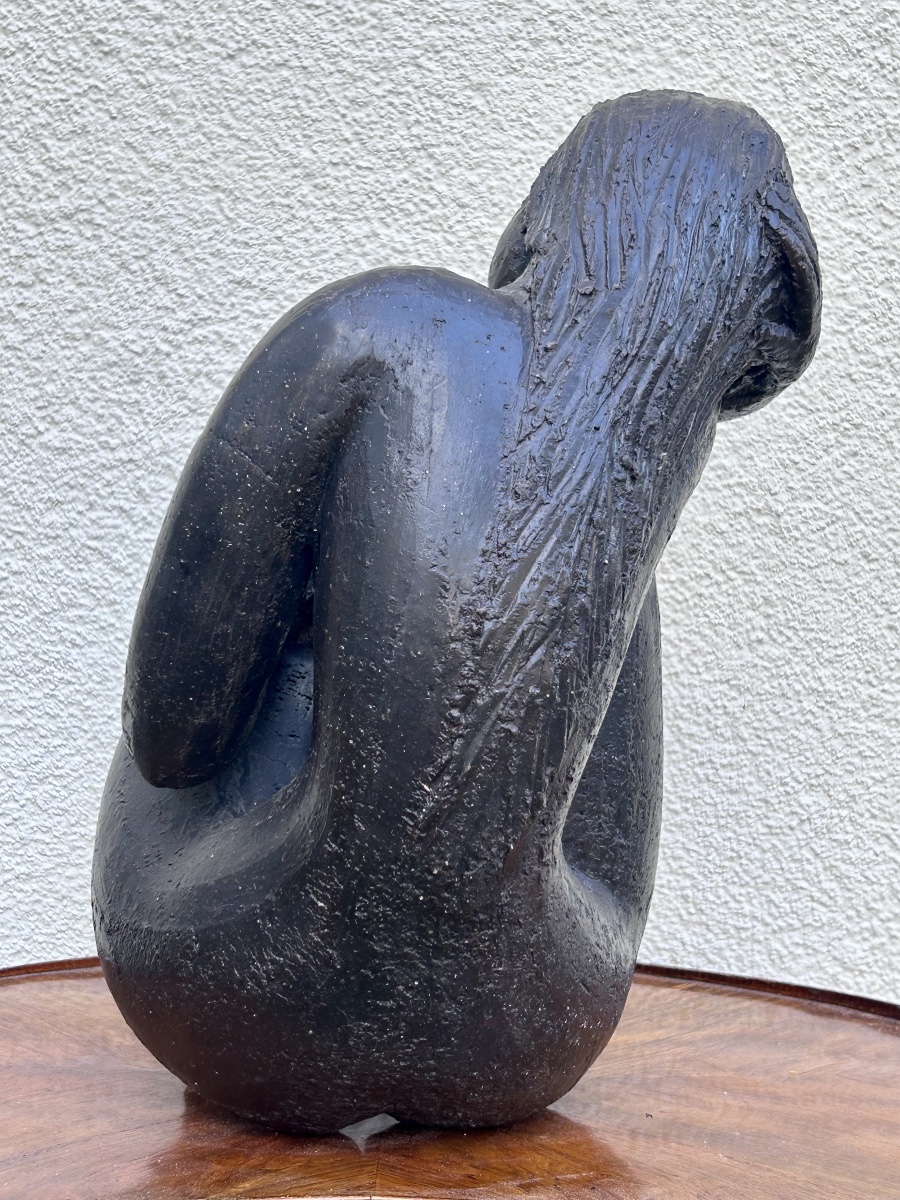 M. Siffredi, sculpture en terre cuite patinée -photo-2