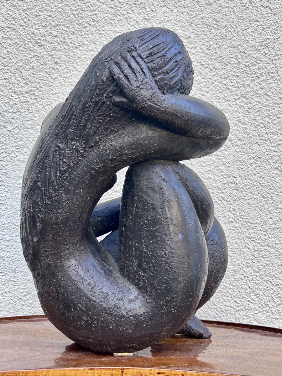 M. Siffredi, sculpture en terre cuite patinée -photo-7