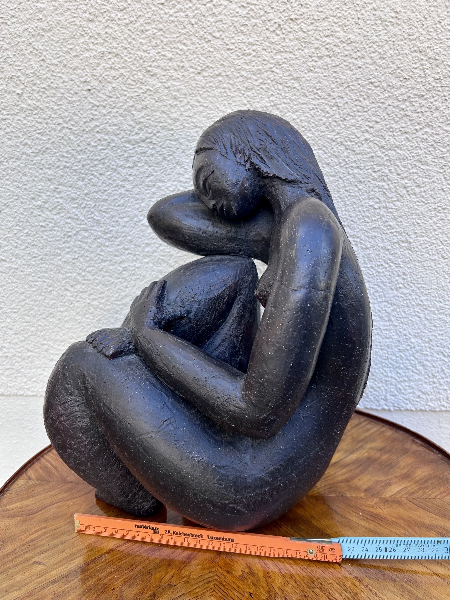 M. Siffredi, sculpture en terre cuite patinée -photo-8