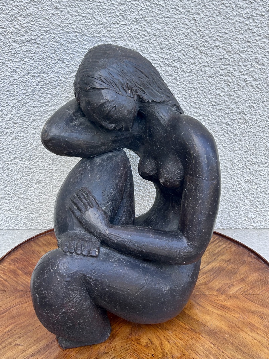 M. Siffredi, sculpture en terre cuite patinée 