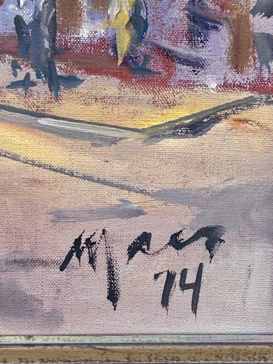 Mr. Schmit, Oil On Canvas, View Of Trier, Luxembourg Artist -photo-4